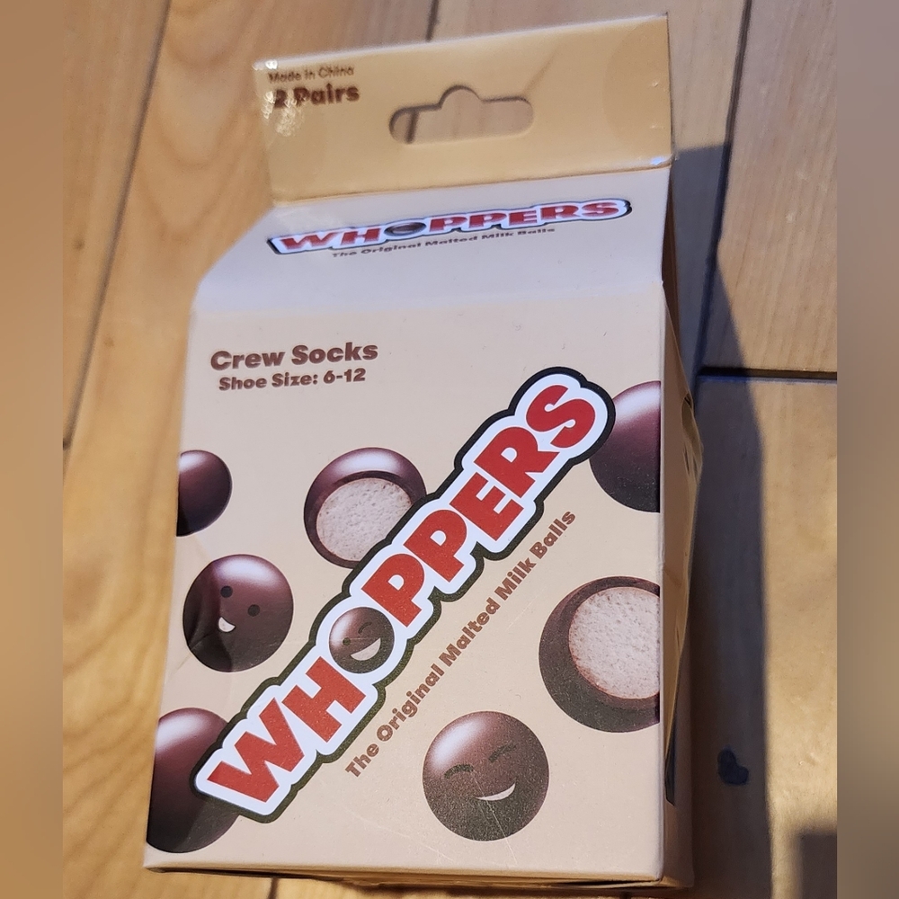 Mens Whoppers Crew Socks New in Box